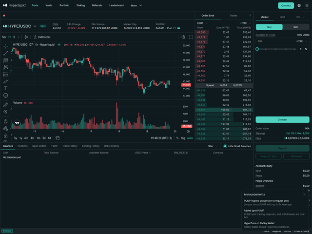 Fake HyperLiquid Landing Page